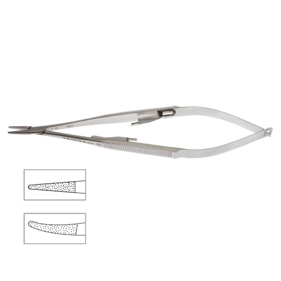 Micro Kerrison Rongeur, Small Handles, 9.0 Mm Opening, Regular Footplates, 40 Degree Up, 3.0 Mm Bite, 11" (27.9 Cm)